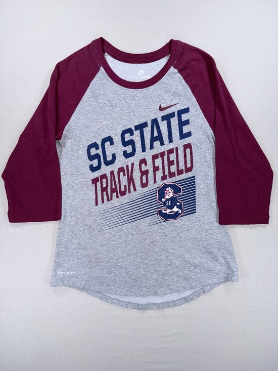 Nike Tops - Nike Dri-FIT SCSU Bulldogs Track & Field Raglan 3/4-Sleeve Shirt XS